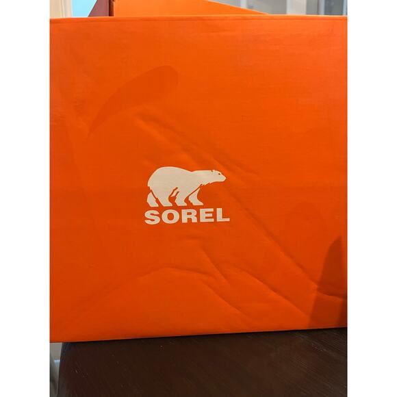NEW SOREL Out N About IV Splashy Size 8 Women's Arctic Sea/ Orange - Picture 6 of 9